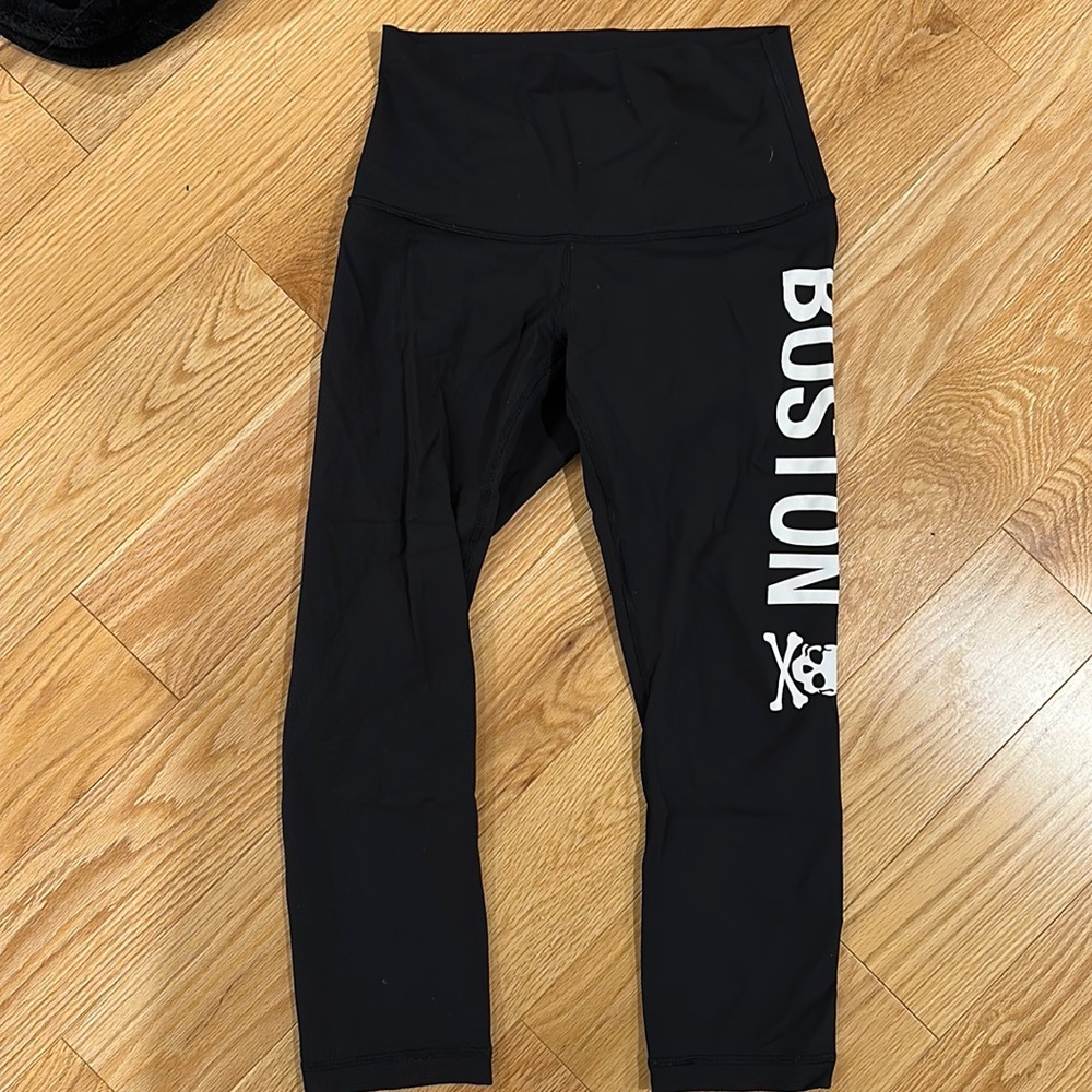 Black Lululemon x Boston SoulCycle Pants